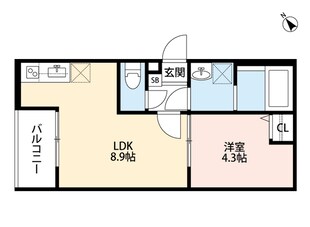 小路駅 徒歩5分 3階の物件間取画像